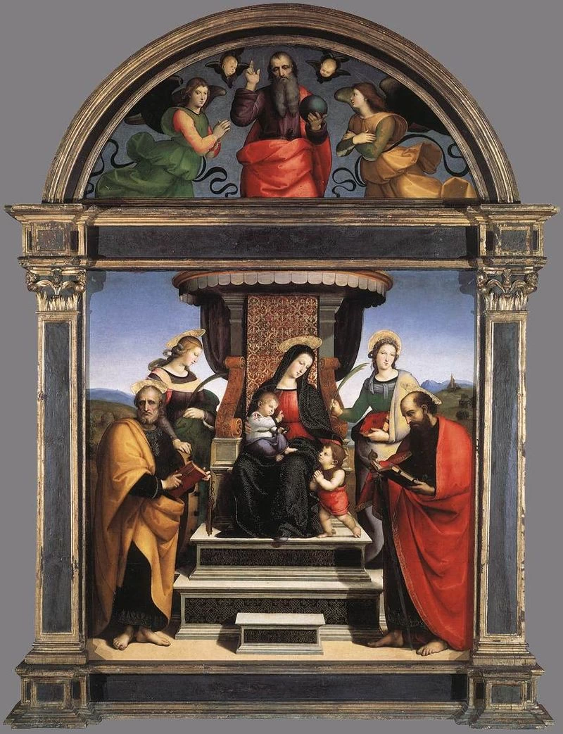 Sacra Conversazione (Pala Colonna) tra il 1504 e il 1505 . New York, Metropolitan Museum of Art